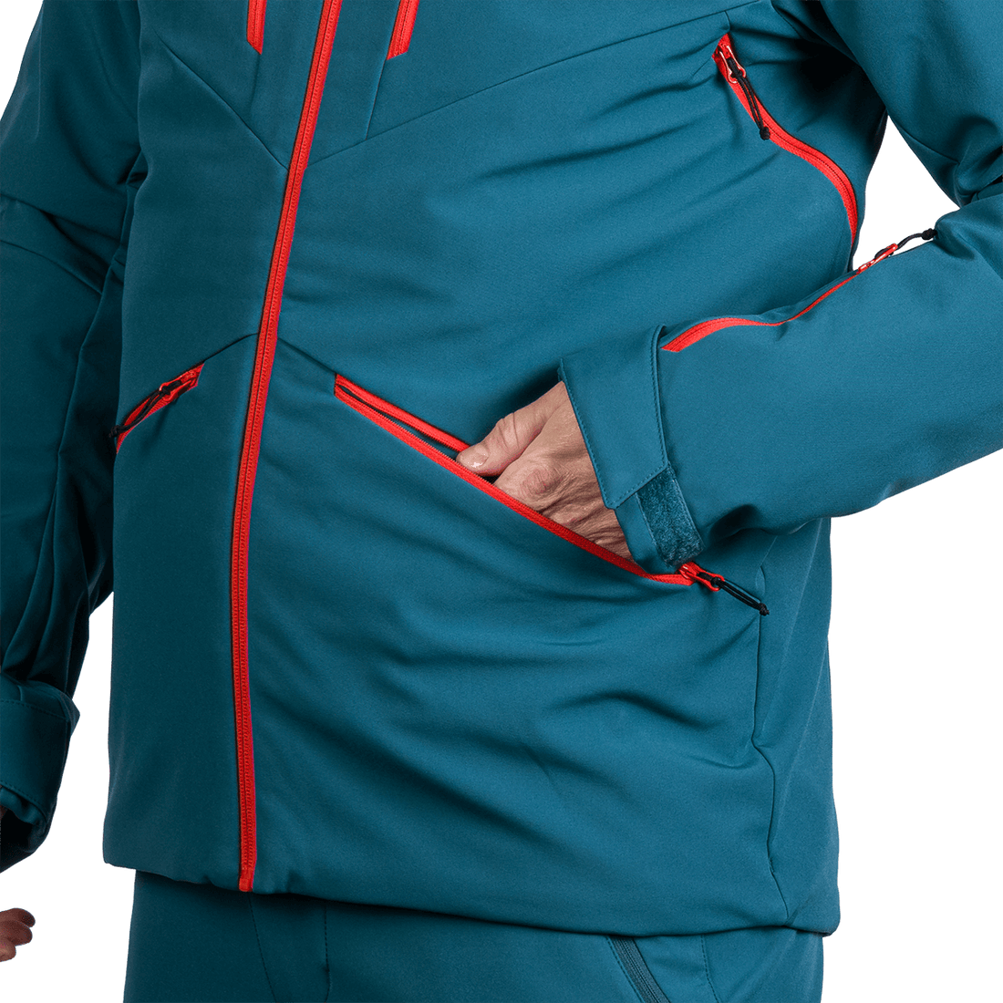 BU-5263SNW men's ski softshell insulated jacket ALPHONSE