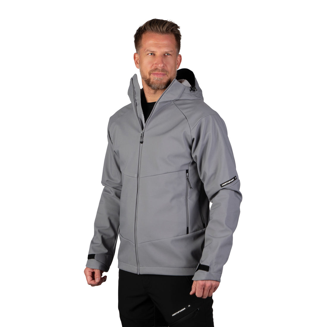 BU-5440OR men's outdoor hoody softshell jacket 3L AMADEU