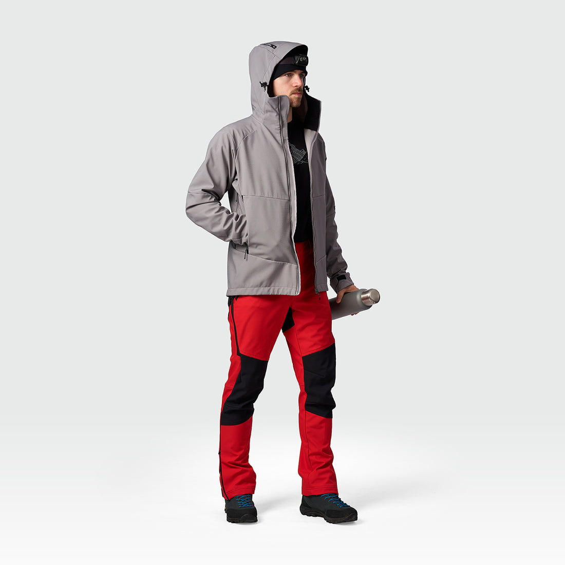 BU-5440OR men's outdoor hoody softshell jacket 3L AMADEU