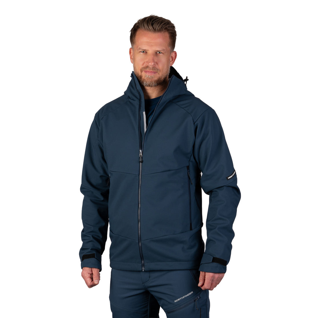 BU-5440OR men's outdoor hoody softshell jacket 3L AMADEU