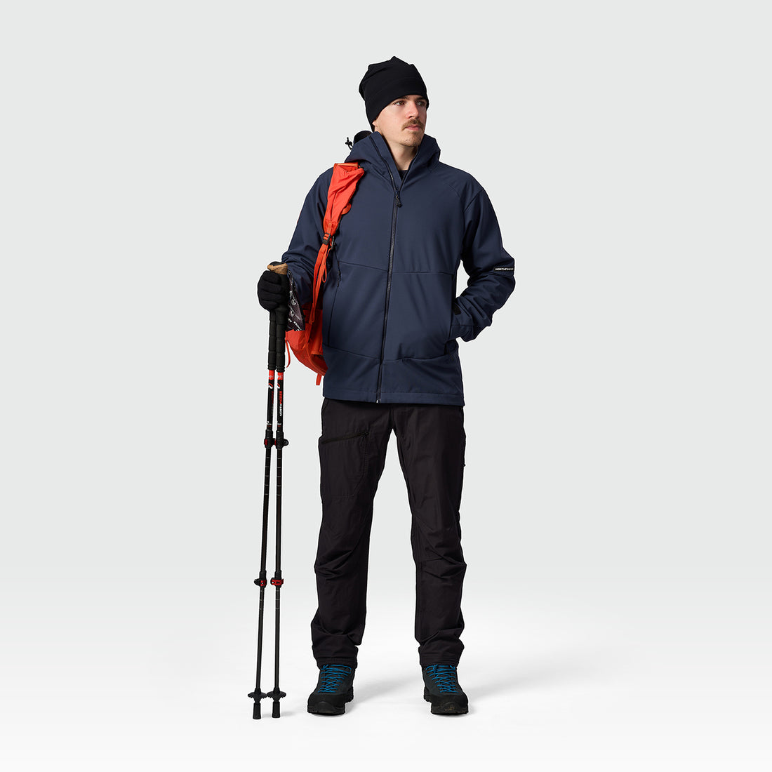 BU-5440OR men's outdoor hoody softshell jacket 3L AMADEU