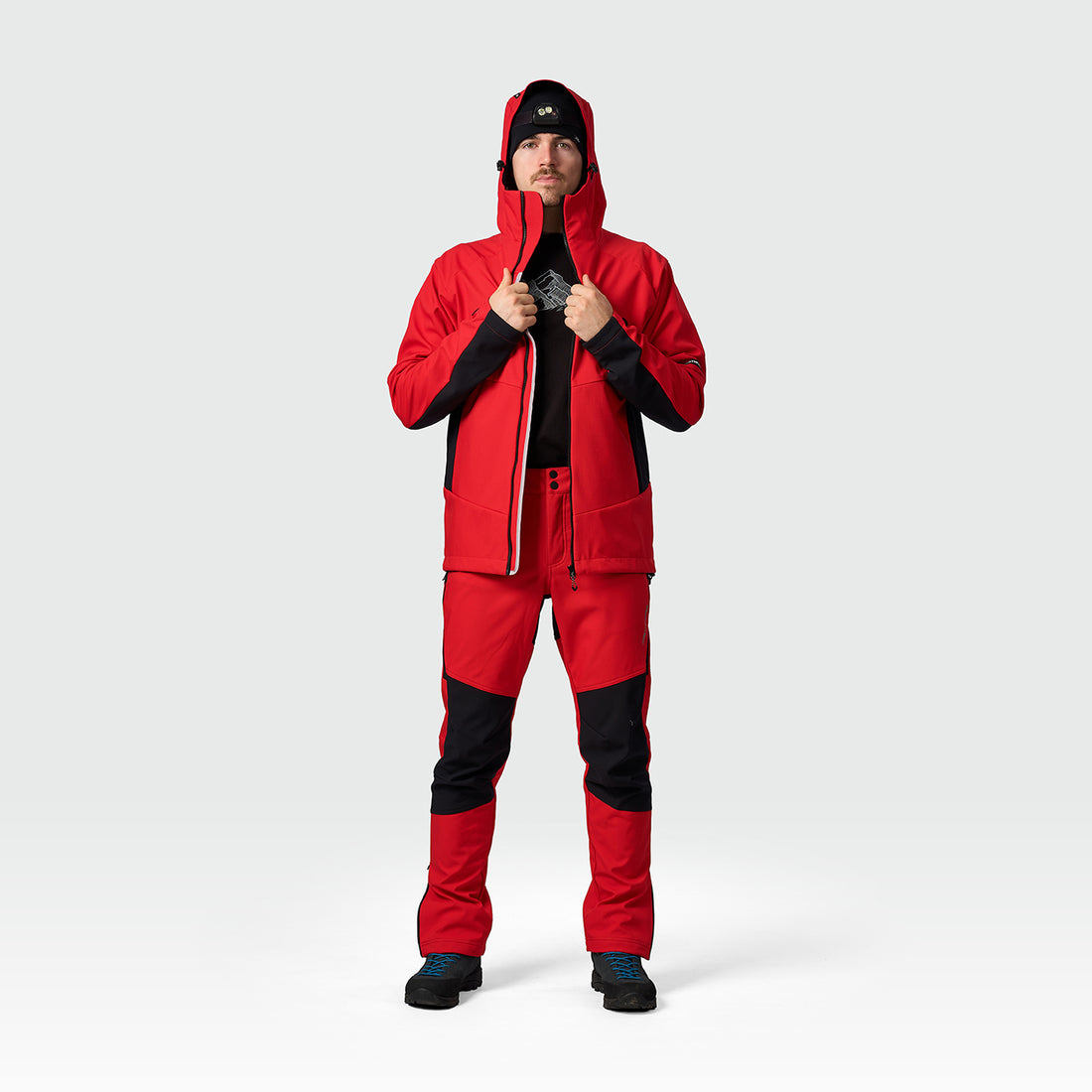 BU-5440OR men's outdoor hoody softshell jacket 3L AMADEU