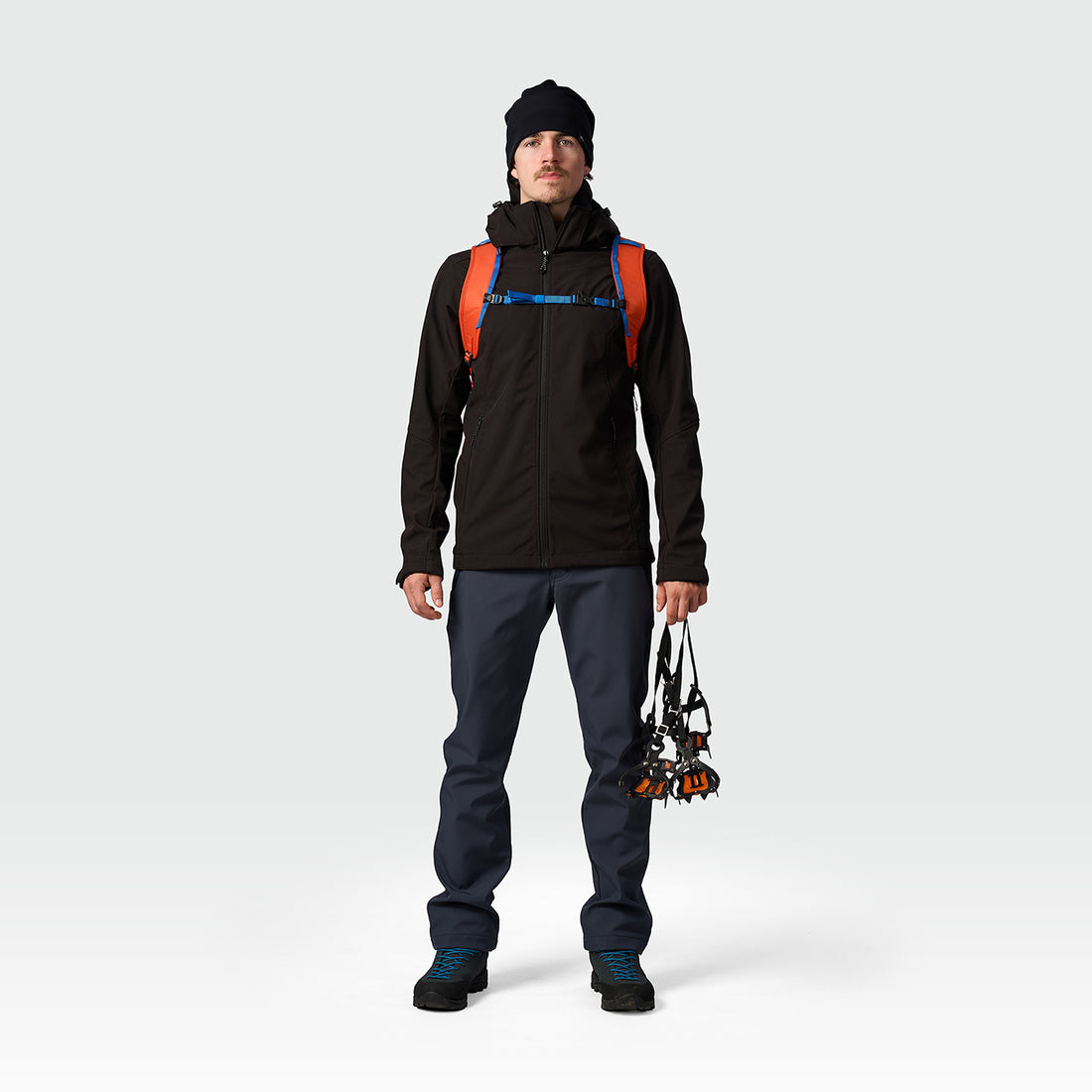 BU-5441OR men's softshell hood off jacket 3L ANASTACC