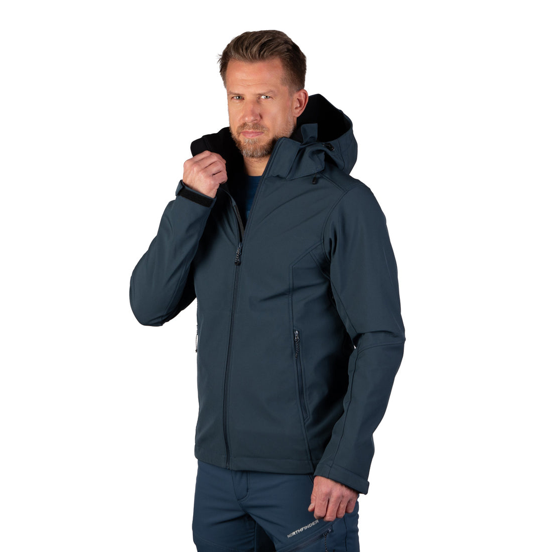 BU-5441OR men's softshell hood off jacket 3L ANASTACC