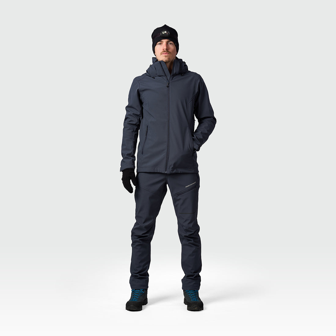 BU-5441OR men's softshell hood off jacket 3L ANASTACC