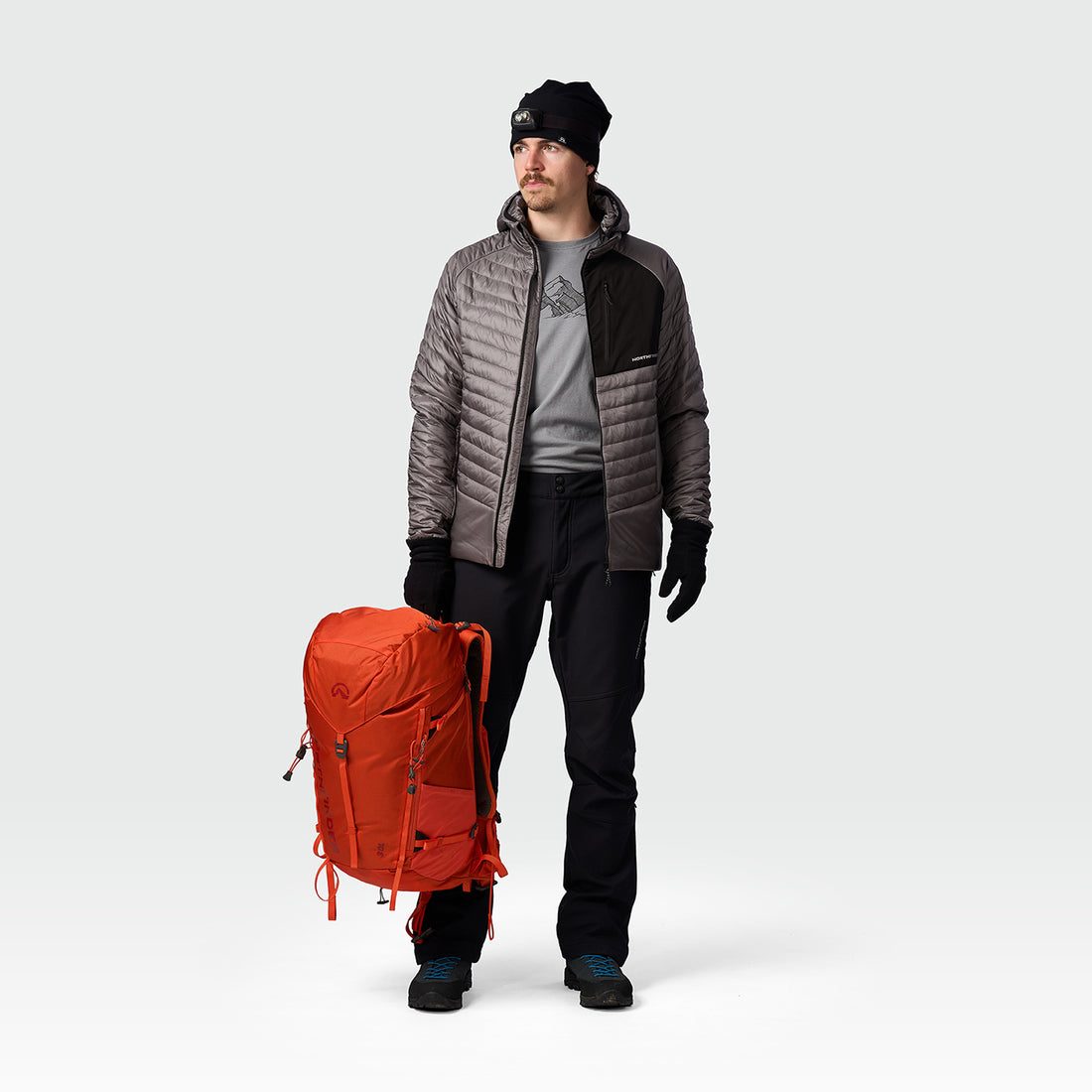 BU-5443OR men's outdoor light insulated jacket CHACIN