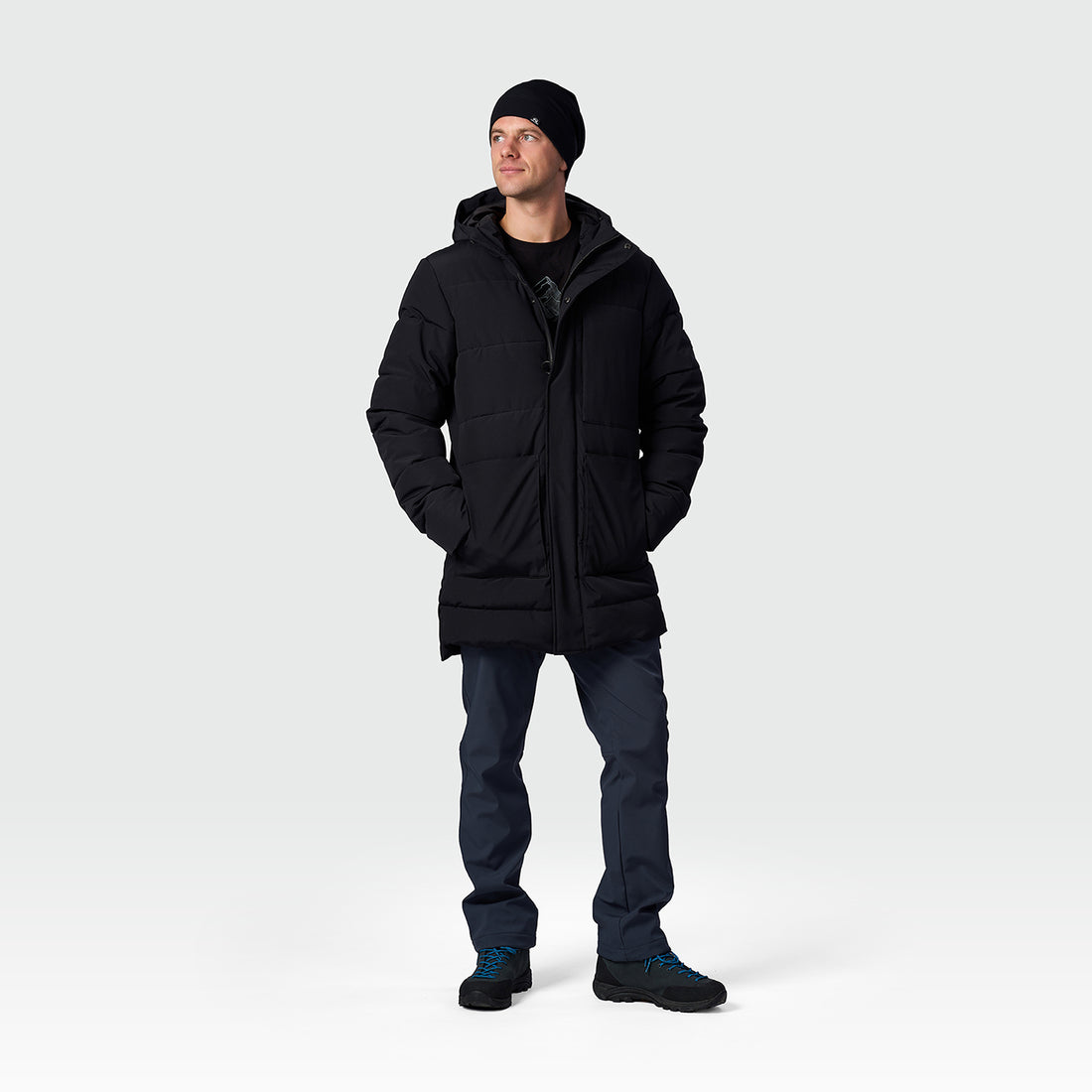 BU-5454SP men's casual trendy insulated long jacket GOBER