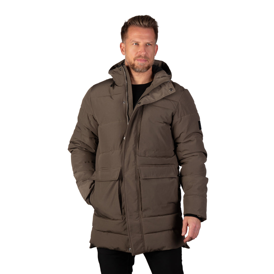 BU-5454SP men's casual trendy insulated long jacket GOBER