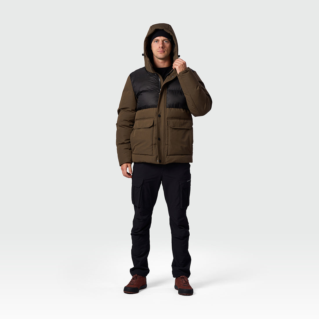 BU-5457SP men's casual trendy insulated long jacket KARRY