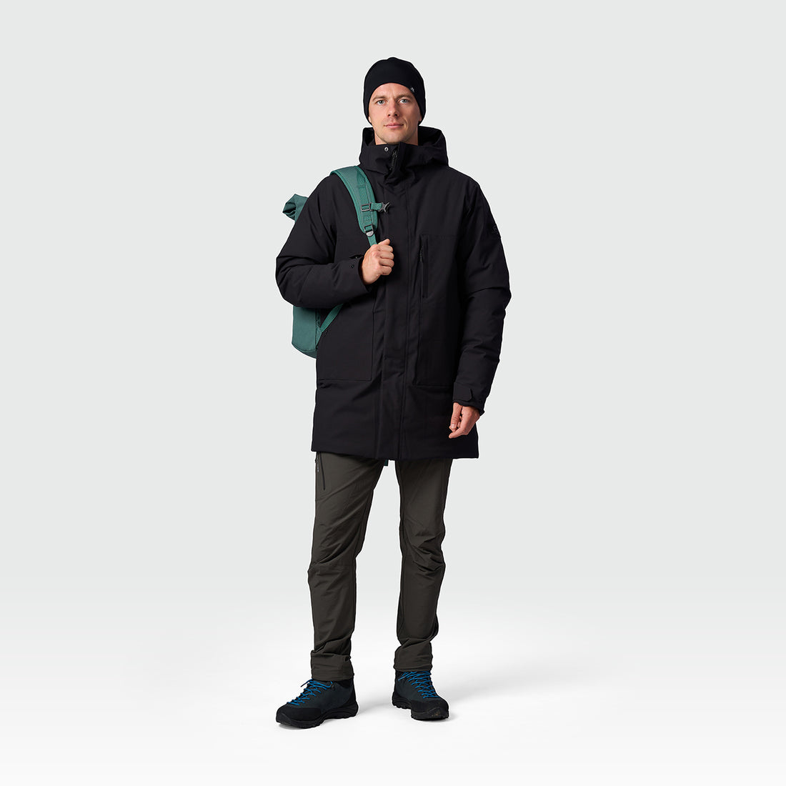 BU-5461SP men's casual insulated long jacket DIOK