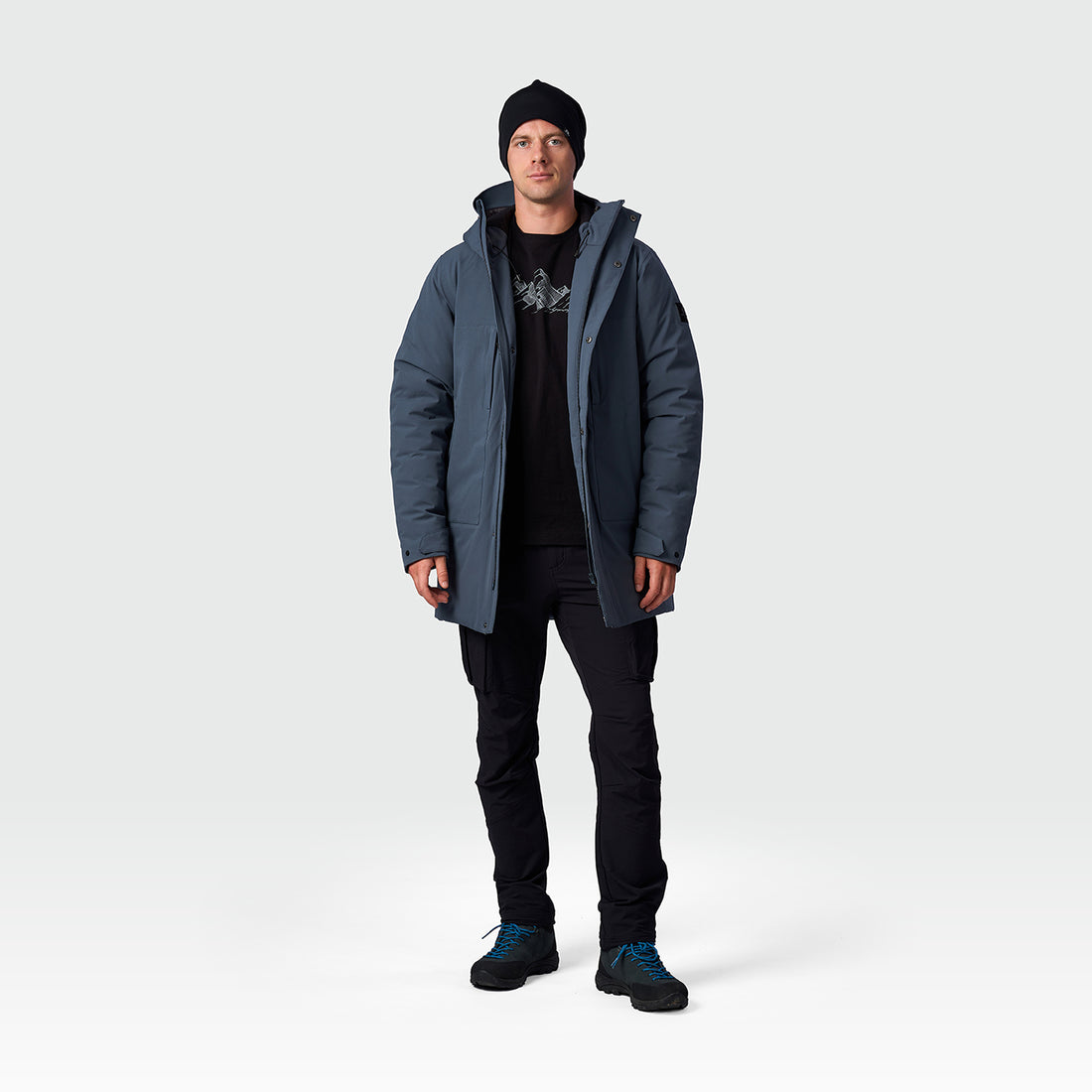 BU-5461SP men's casual insulated long jacket DIOK