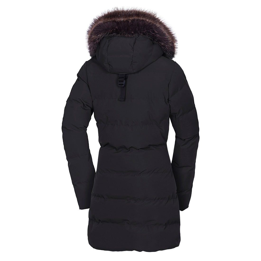 BU-6072SP women's sport insulated prolonged jacket with fur MEELEY