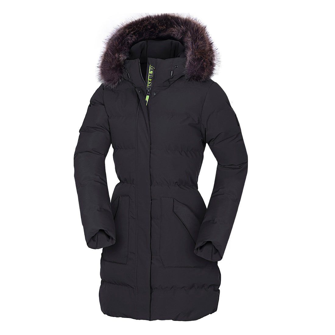 BU-6072SP women's sport insulated prolonged jacket with fur MEELEY