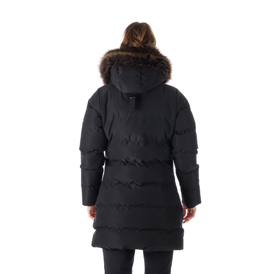 BU-6072SP women's sport insulated prolonged jacket with fur MEELEY