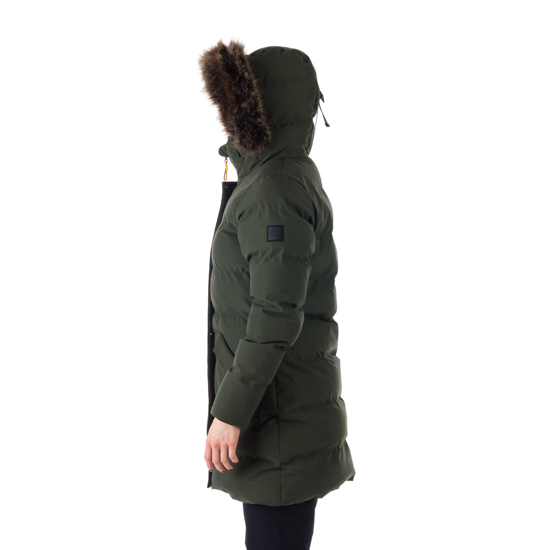 BU-6072SP women's sport insulated prolonged jacket with fur MEELEY