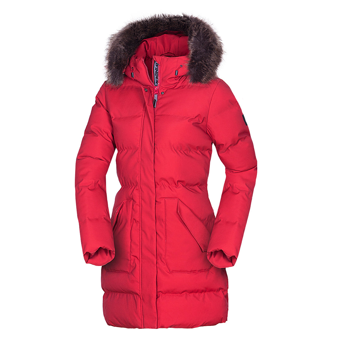 BU-6072SP women's sport insulated prolonged jacket with fur MEELEY
