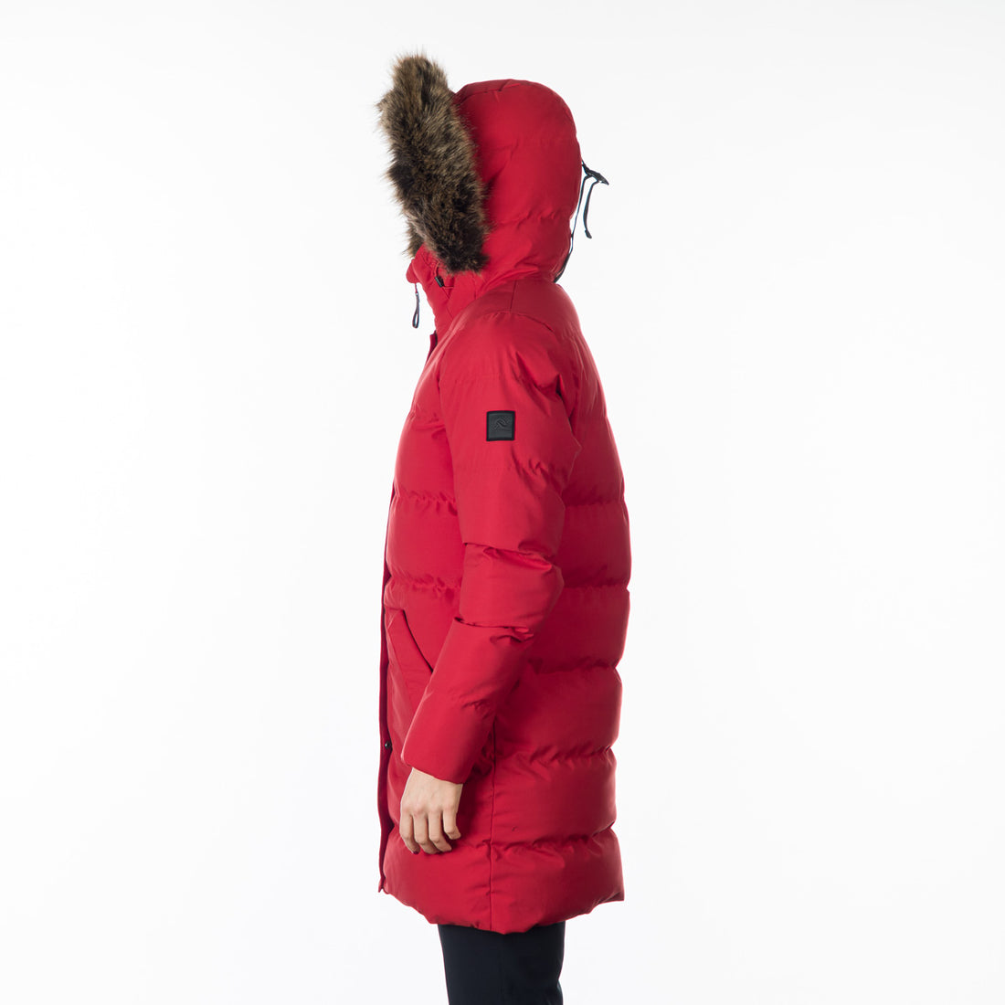 BU-6072SP women's sport insulated prolonged jacket with fur MEELEY