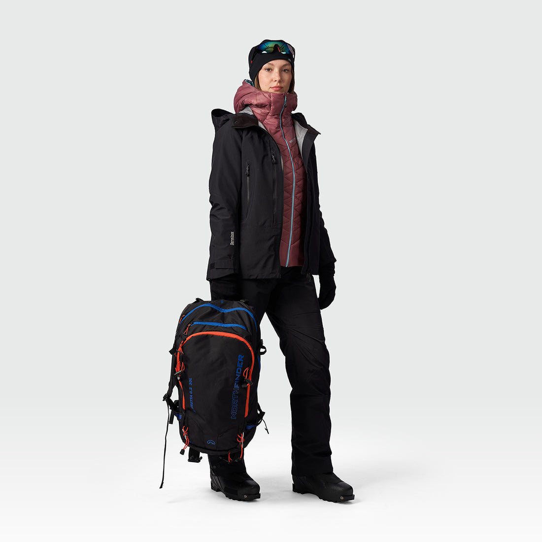 BU-6112SKP women's ski-touring technical hardshell jacket Dermizax™EV MURANSKA