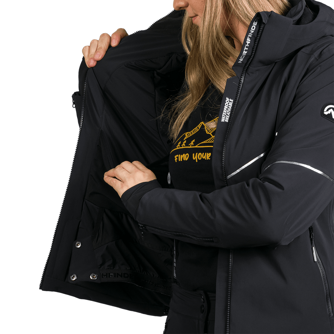 BU-6253SNW women's ski technical jacket fully featured DEBBY