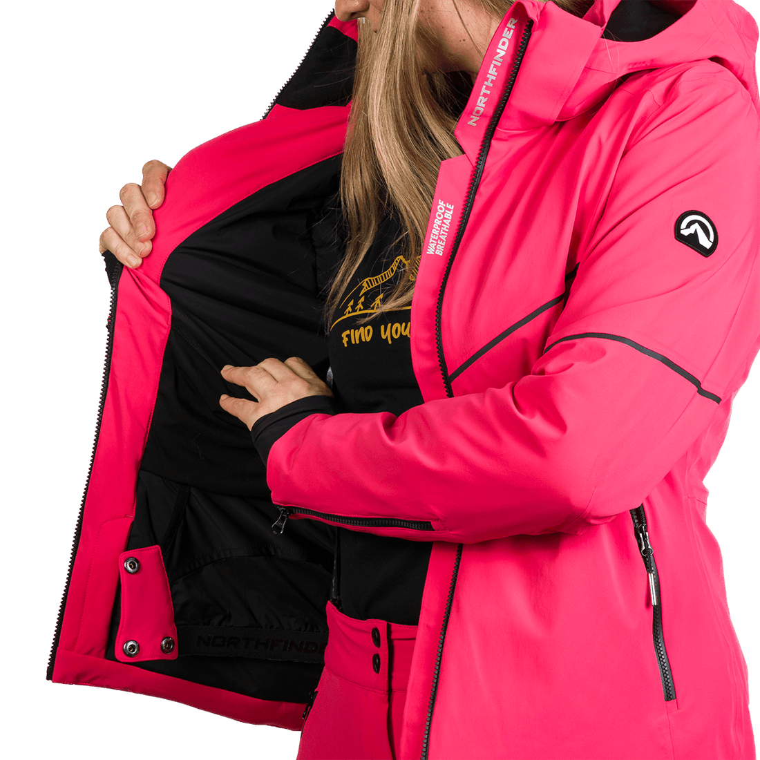 BU-6253SNW women's ski technical jacket fully featured DEBBY
