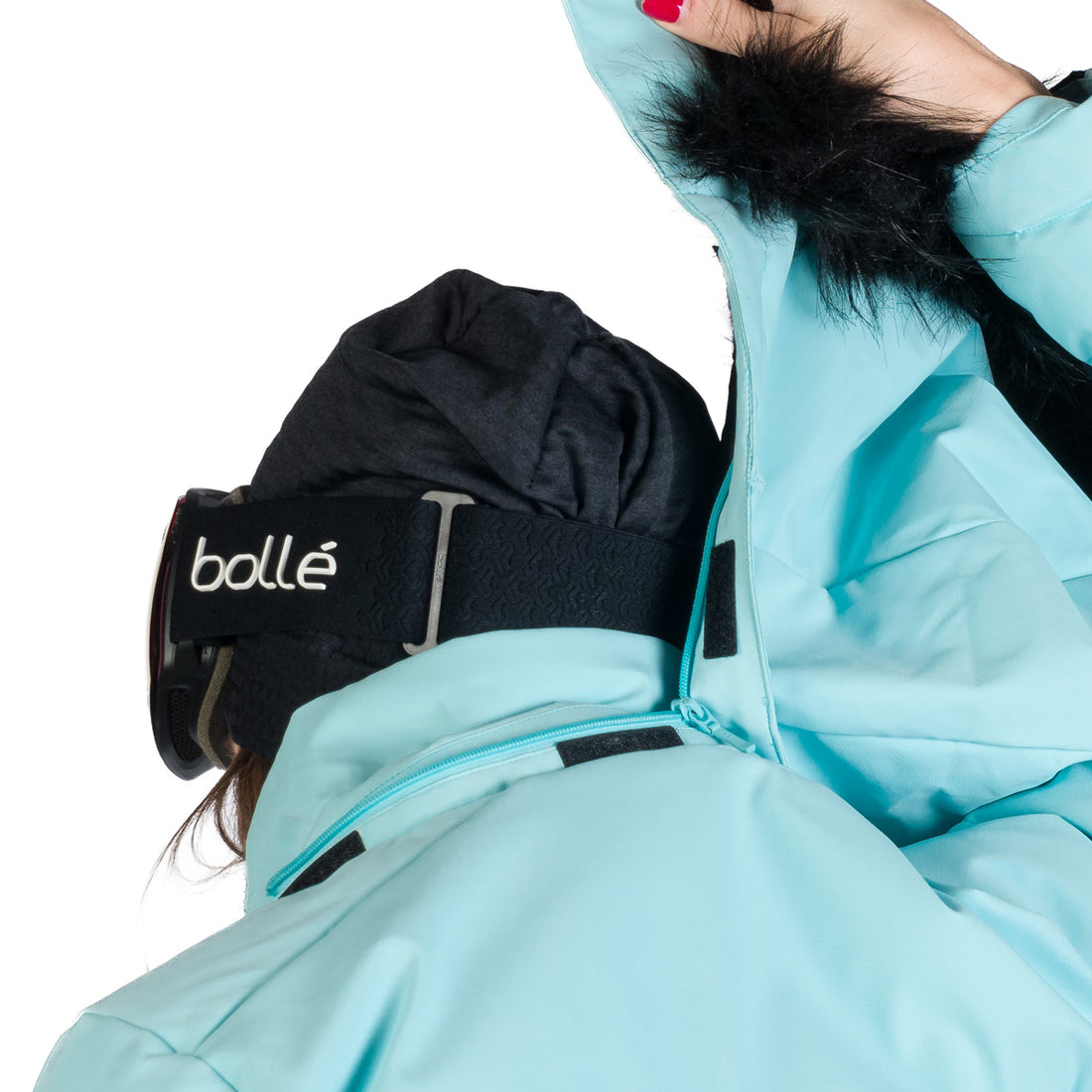 BU-6256SNW women's ski insulated trendy jacket with fur KELLIE