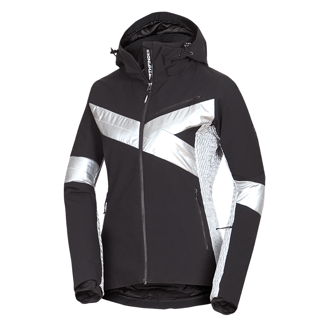 BU-6259SNW women ski trendy prolonged jacket LAURI