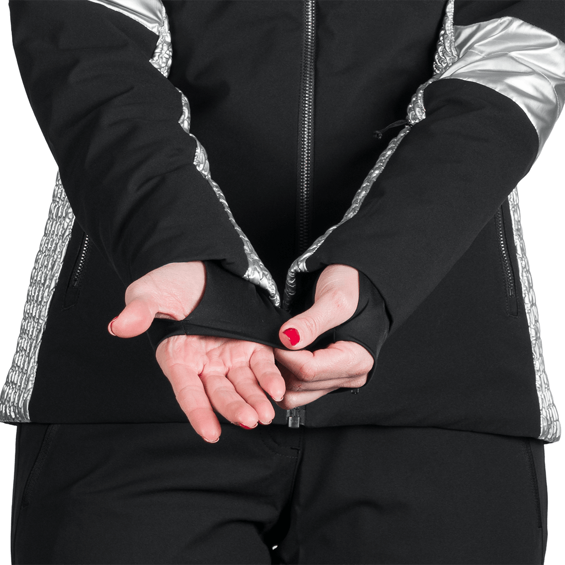 BU-6259SNW women ski trendy prolonged jacket LAURI