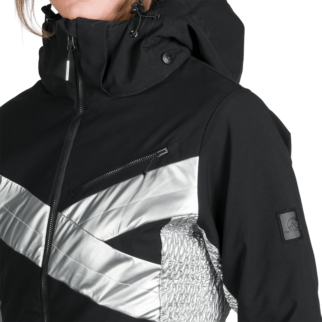 BU-6259SNW women ski trendy prolonged jacket LAURI