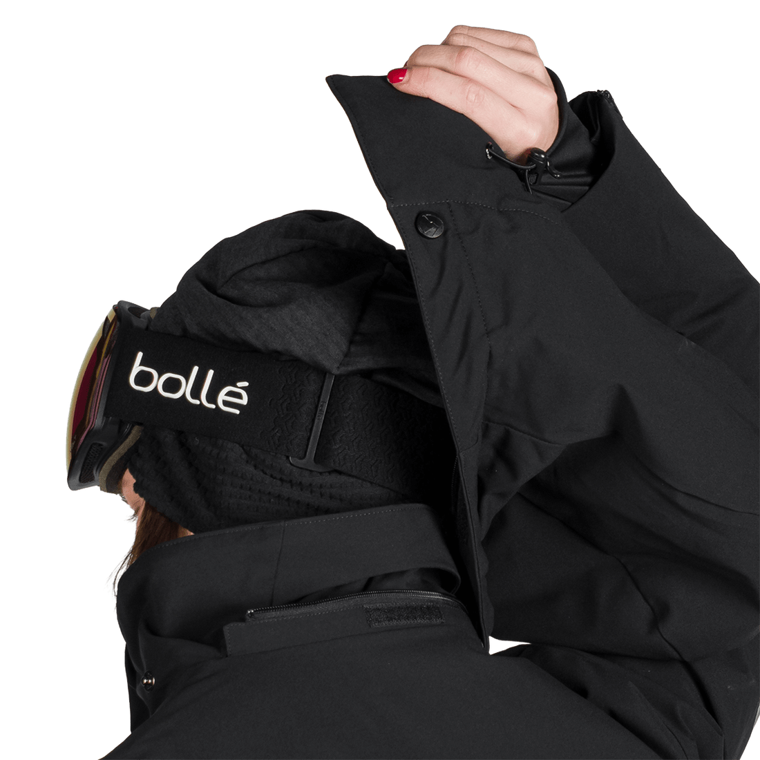 BU-6259SNW women ski trendy prolonged jacket LAURI