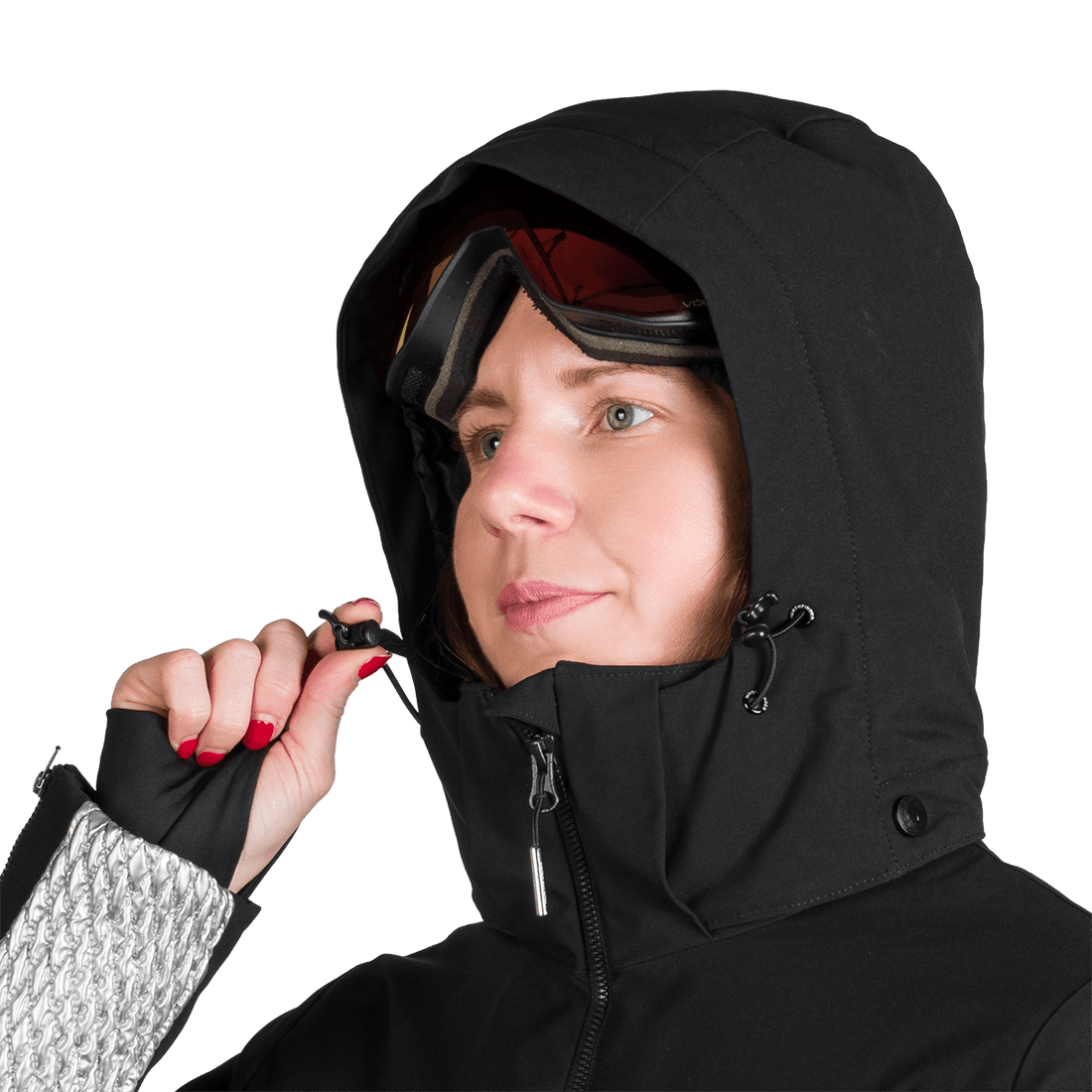 BU-6259SNW women ski trendy prolonged jacket LAURI