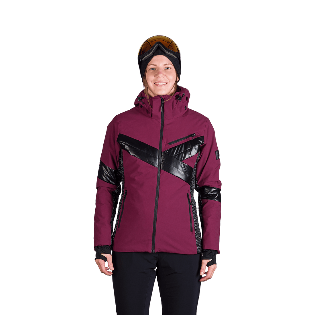 BU-6259SNW women ski trendy prolonged jacket LAURI