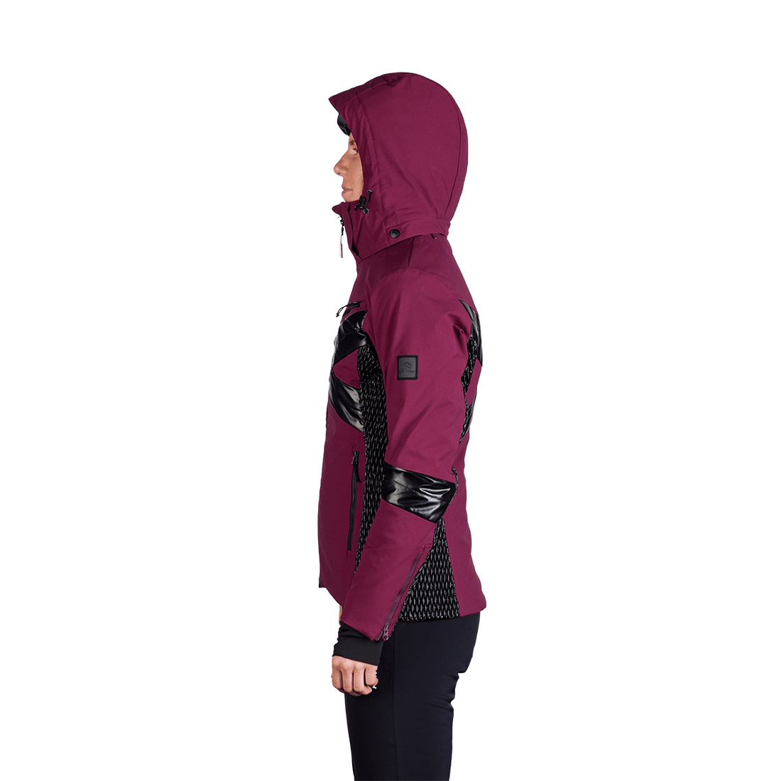 BU-6259SNW women ski trendy prolonged jacket LAURI