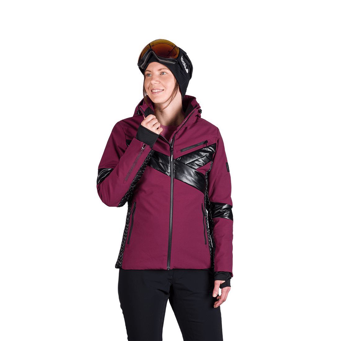 BU-6259SNW women ski trendy prolonged jacket LAURI