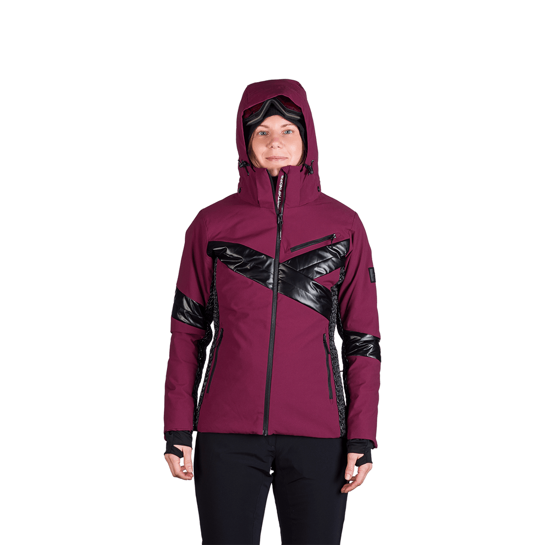 BU-6259SNW women ski trendy prolonged jacket LAURI