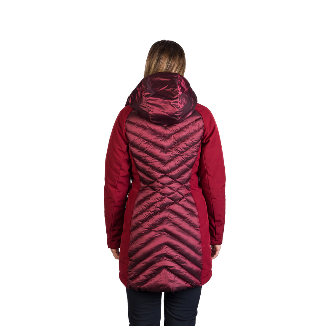 BU-6266SP women's trendy insulated jacket combined with softshell GINGER