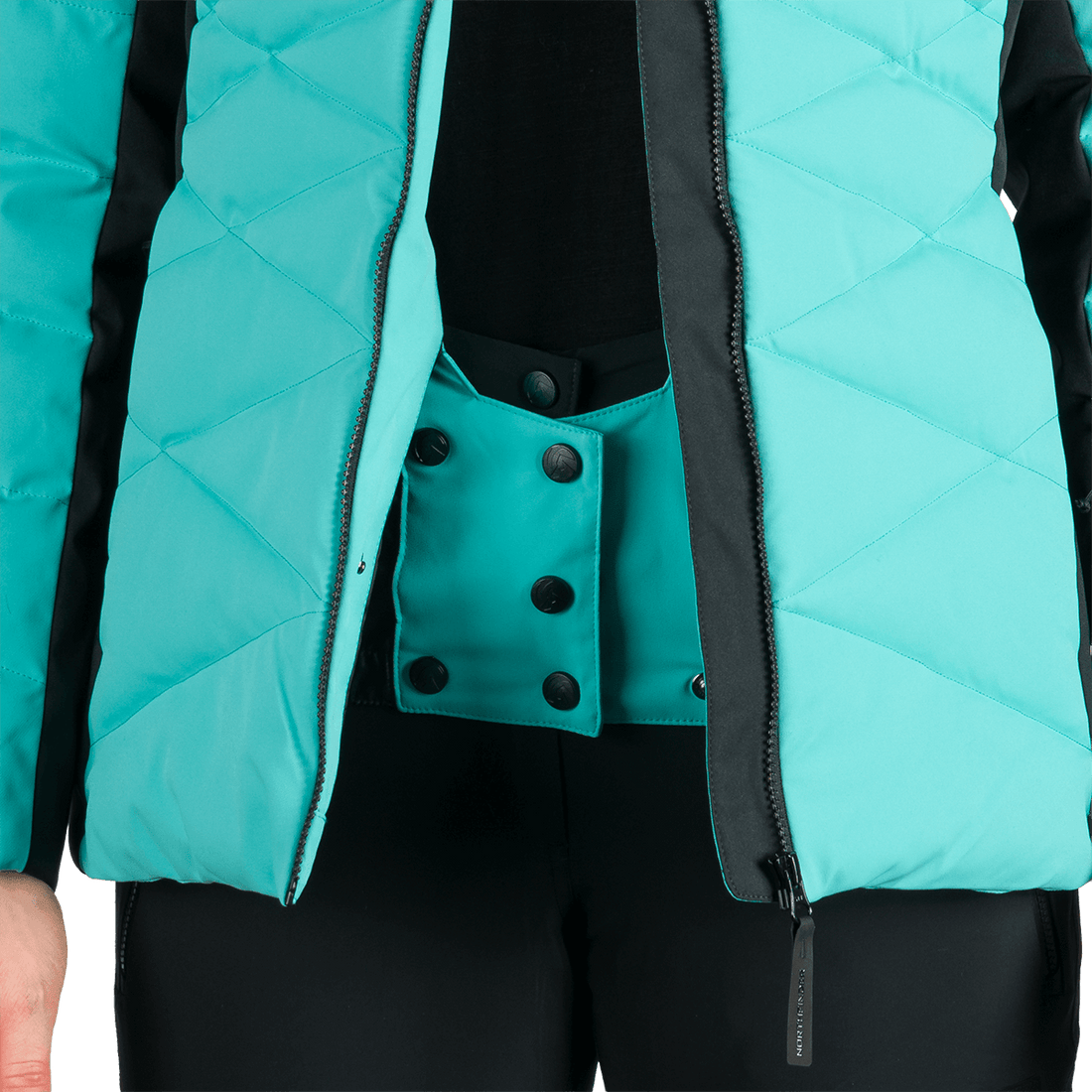 BU-6349SNW women's ski insulated trendy jacket with fur ABIGAYLE