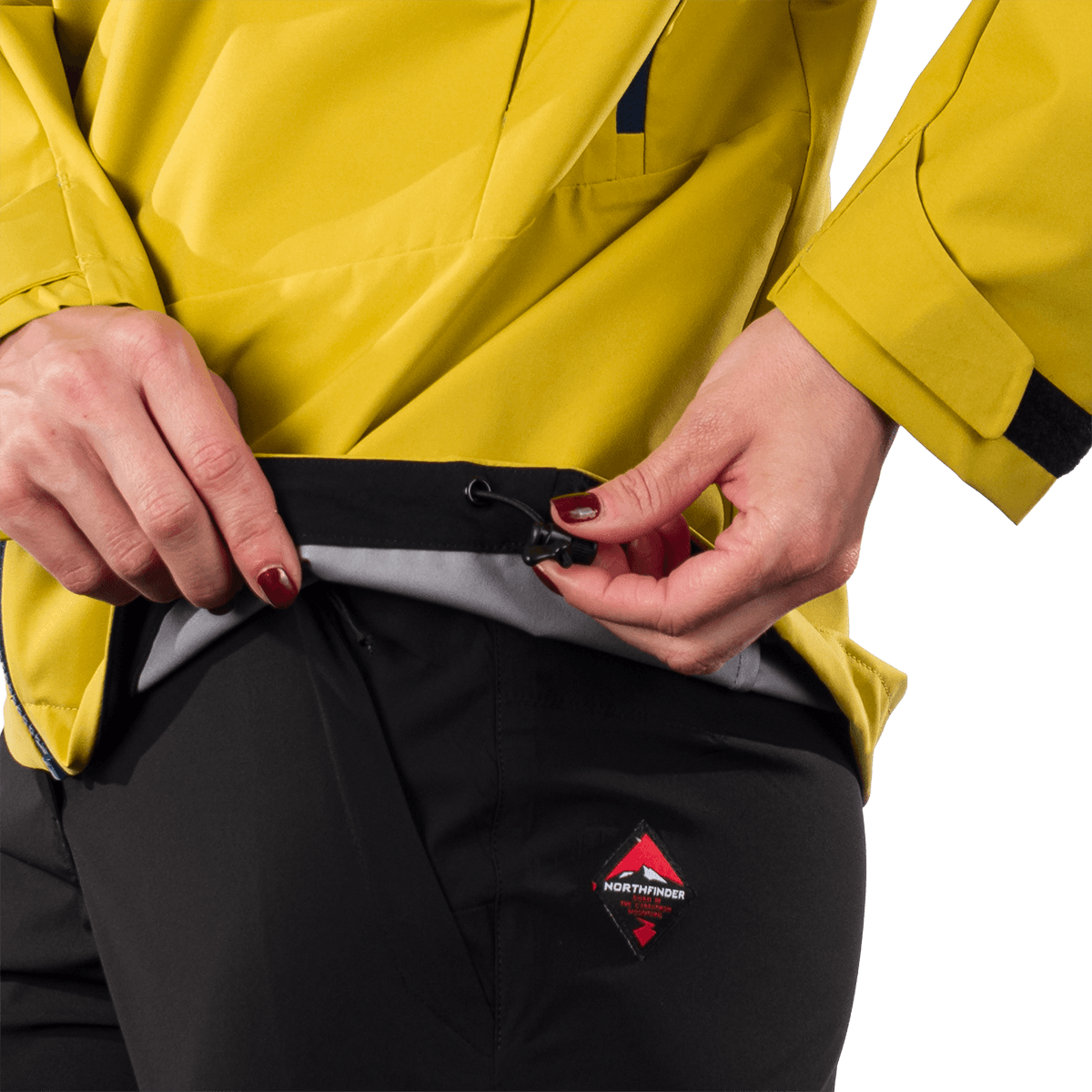 NORTHFINDER International Dámska outdoorová softshellová bunda vetruodolná a vodotesná SHYANN