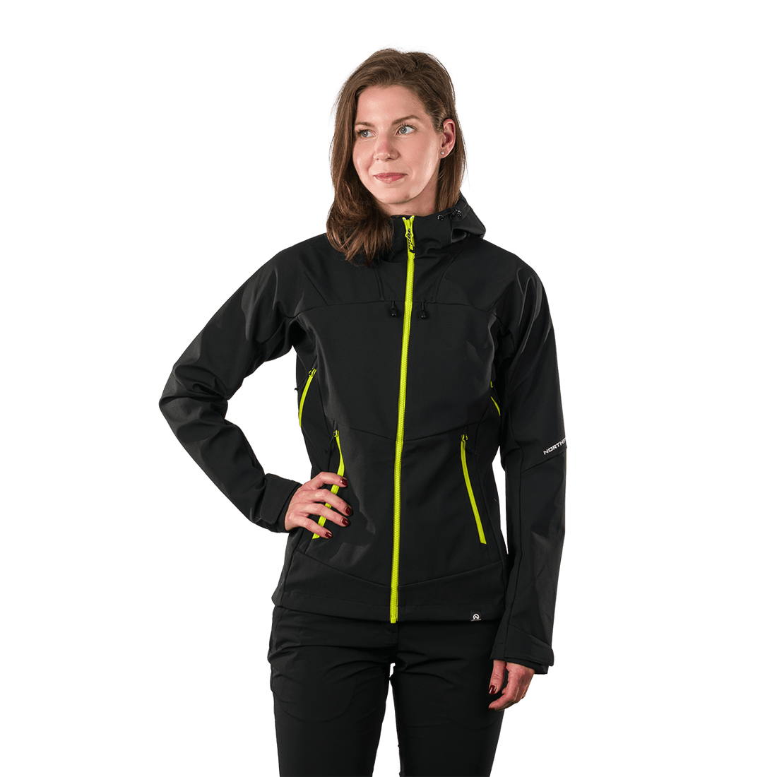 BU-6398OR women's outdoor softshell jacket 3L DAMARIS