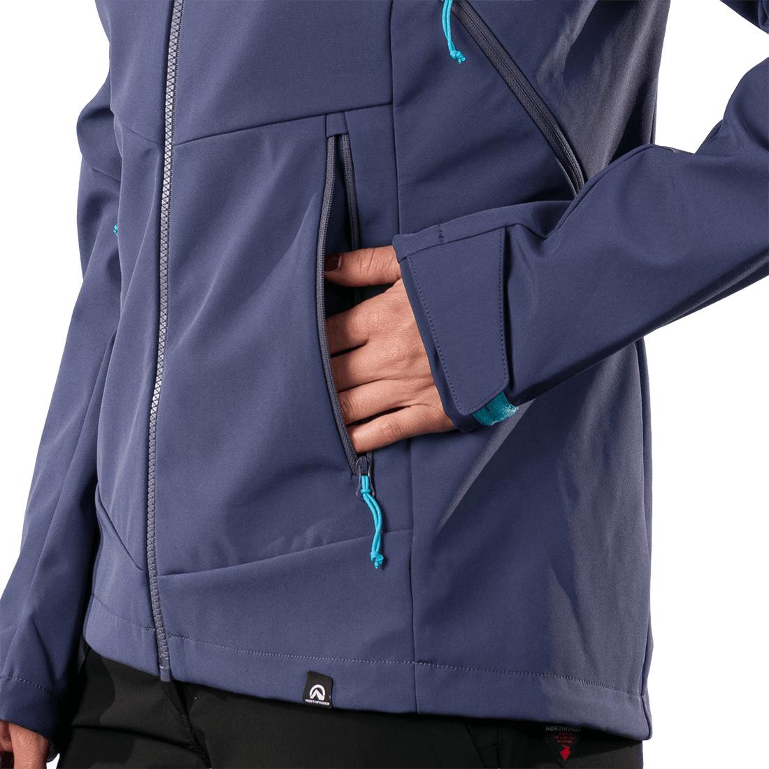 BU-6398OR women's outdoor softshell jacket 3L DAMARIS