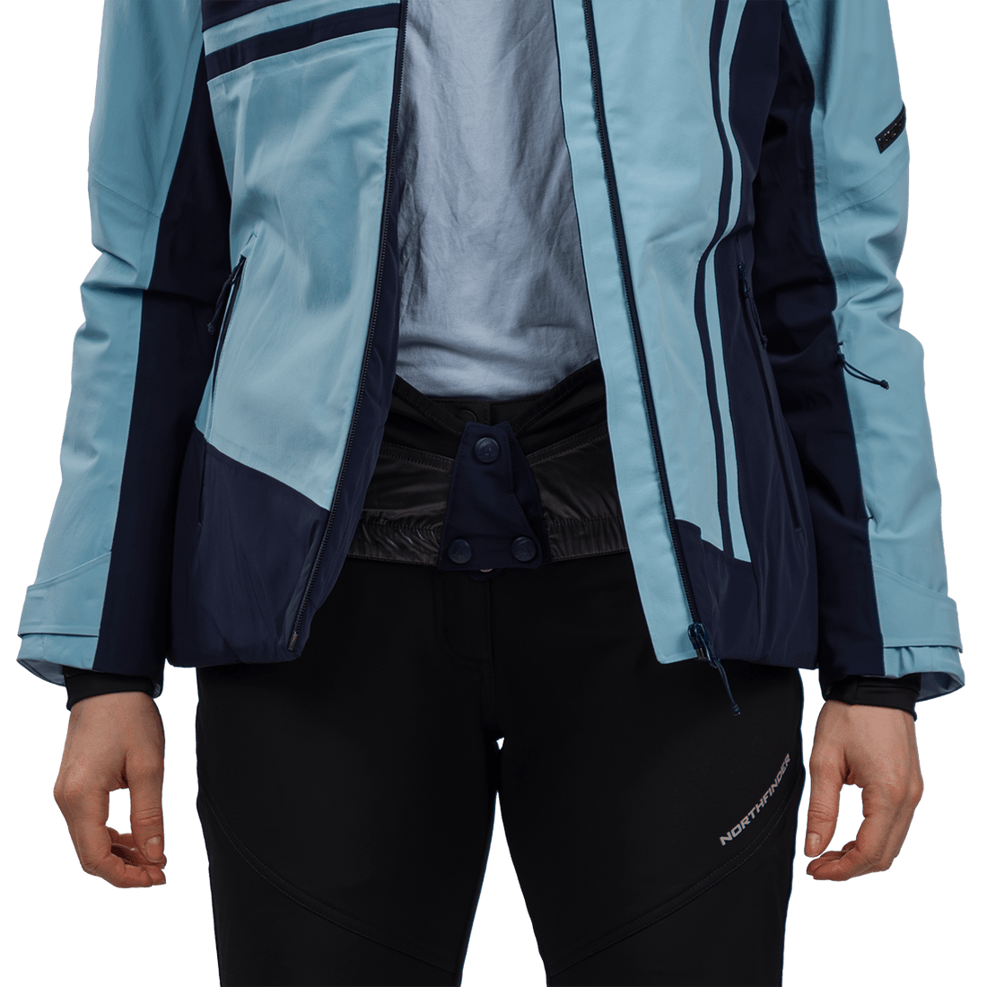 BU-6422SNW women's ski technical jacket fully featured AMALIA