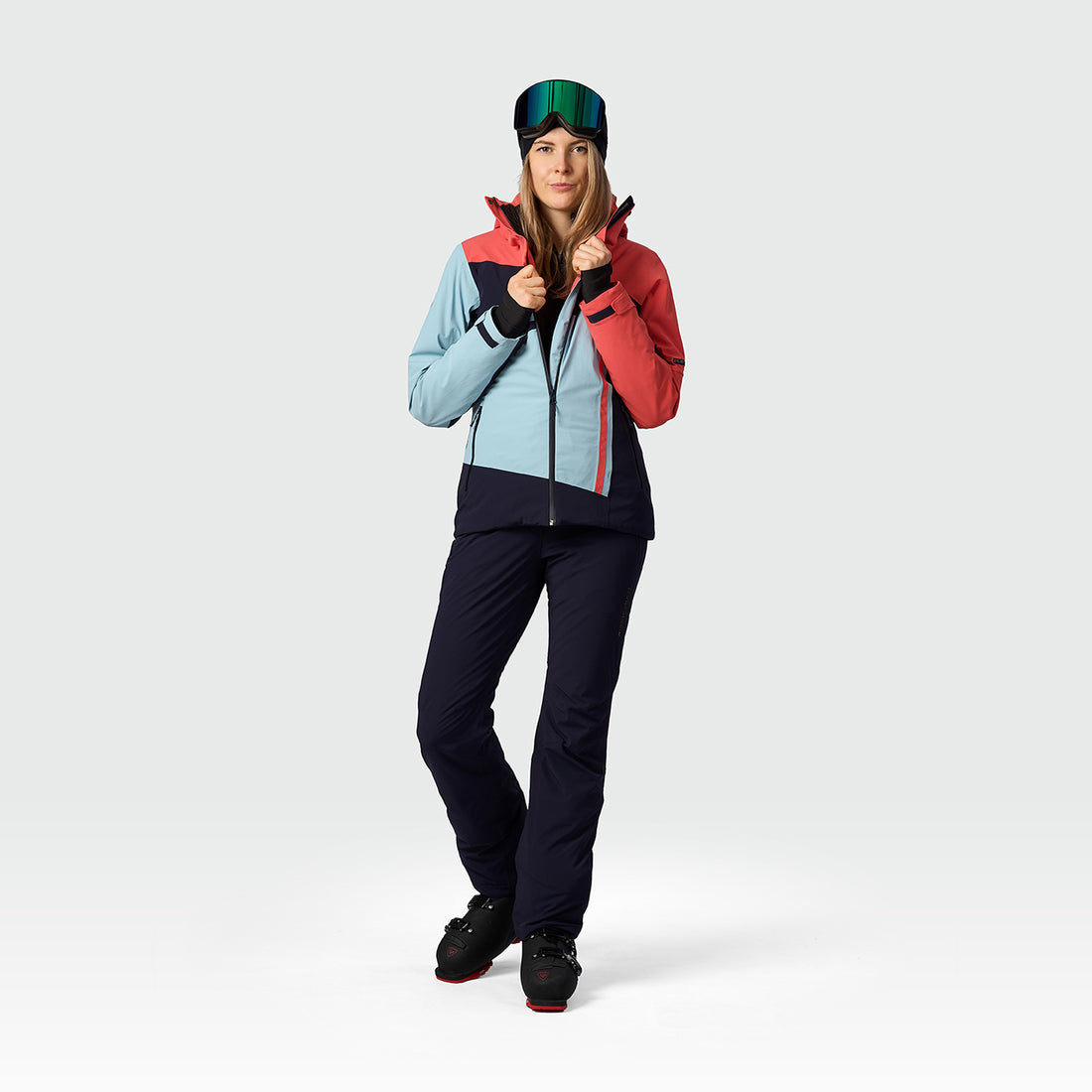 BU-6422SNW women's ski technical jacket fully featured AMALIA