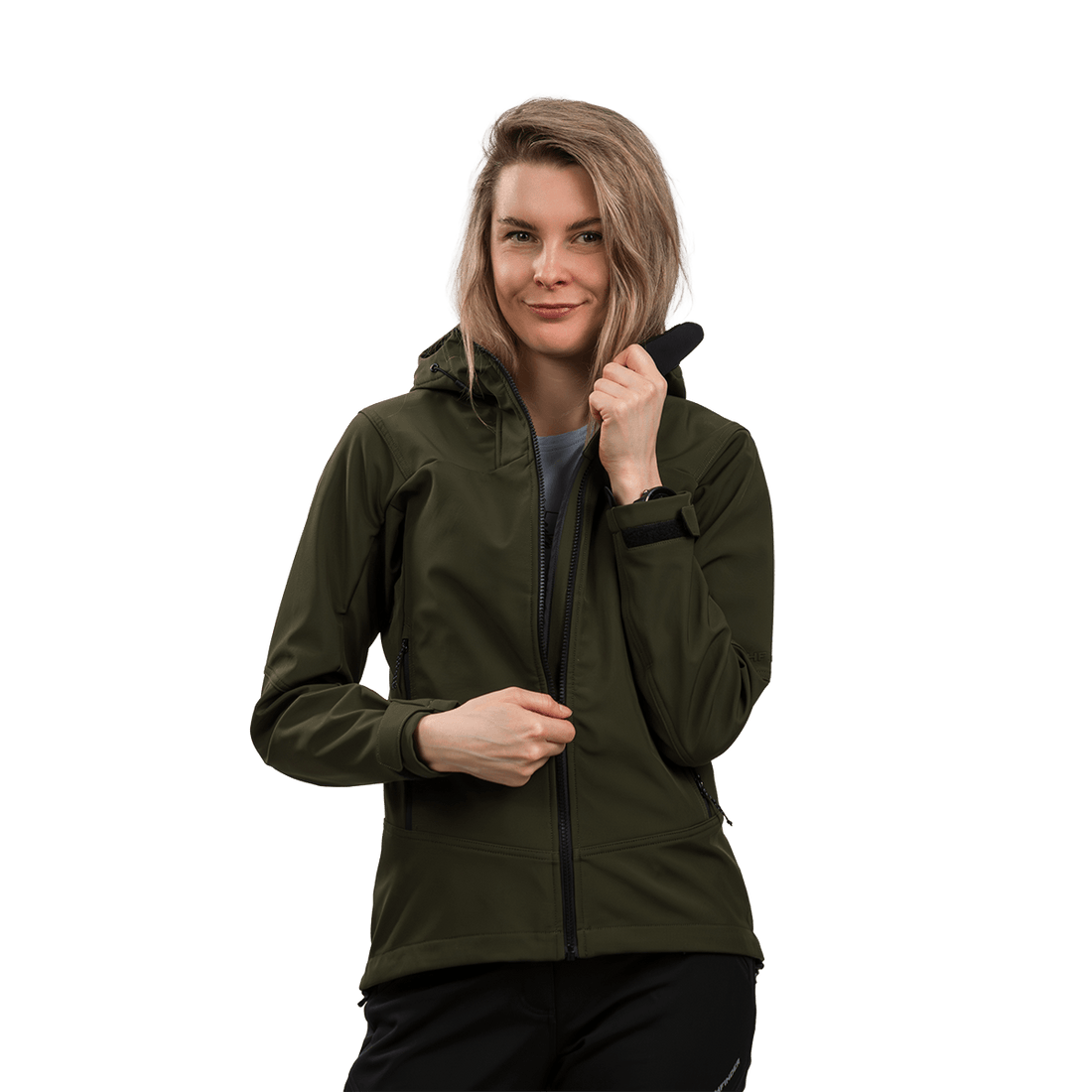 BU-6450OR women's outdoor hoody softshell jacket 3L TRIANN