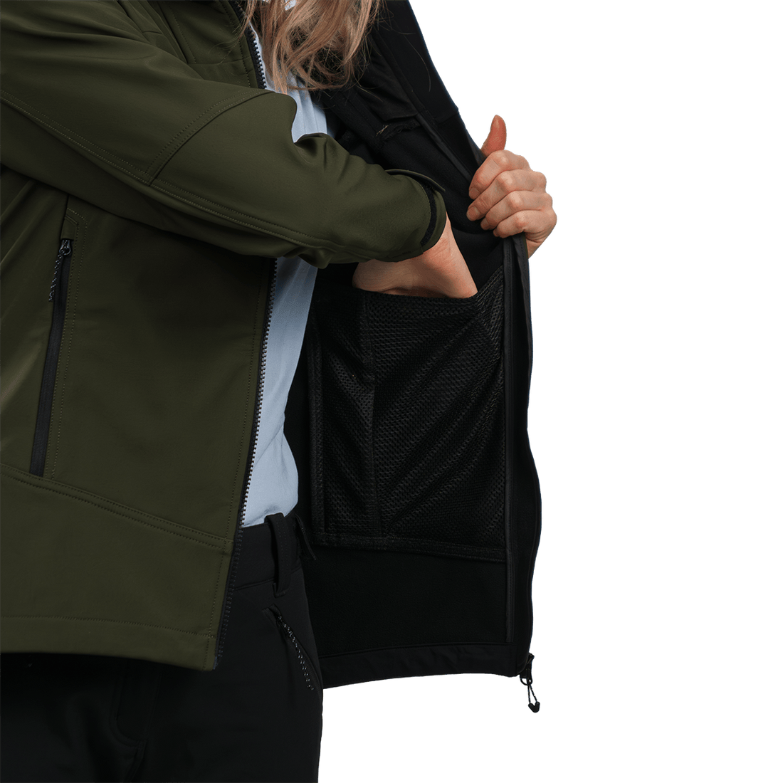 BU-6450OR women's outdoor hoody softshell jacket 3L TRIANN