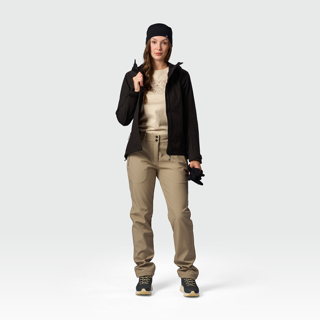 BU-6451OR women's trekking softshell jacket 3L MARYBE
