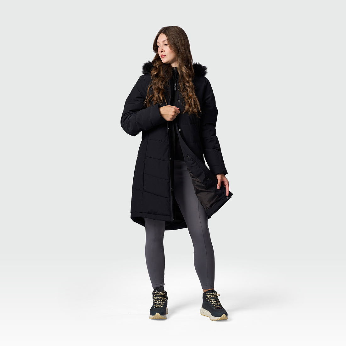 BU-6463SP women's insulated jacket long style TRYAN