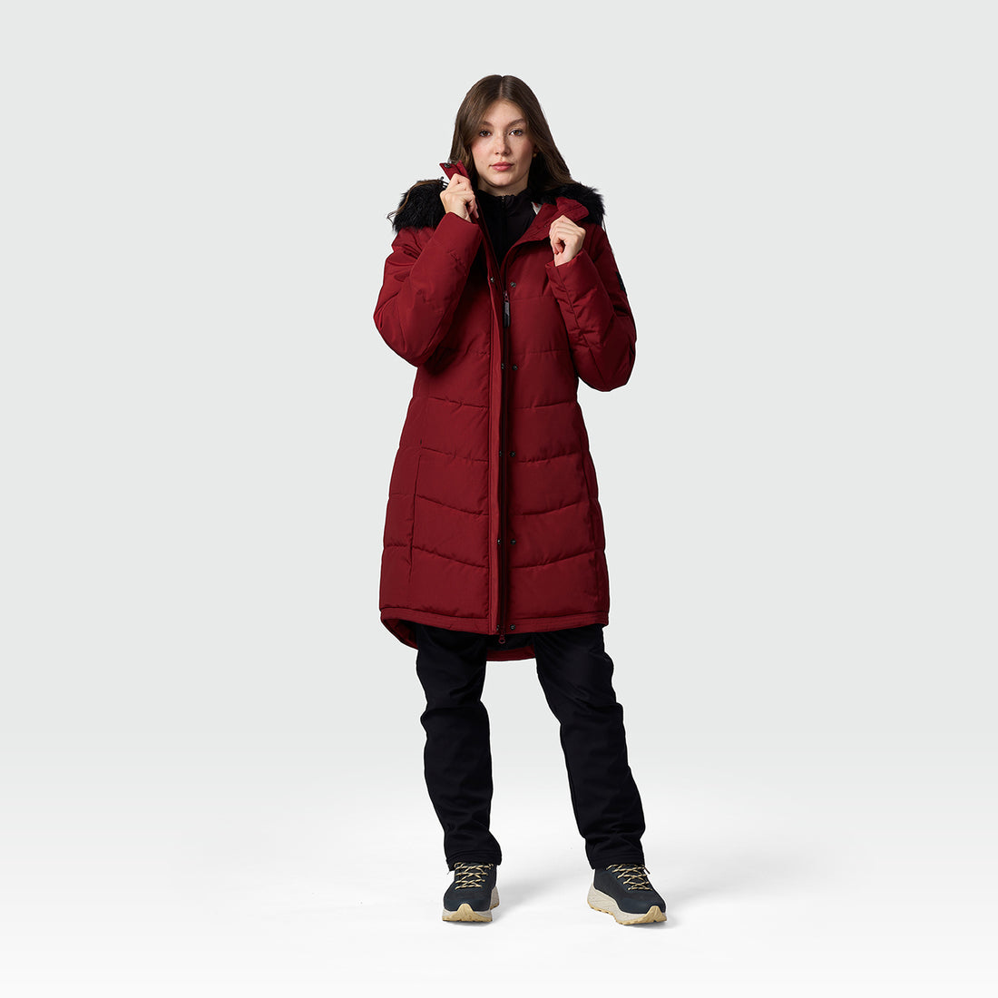 BU-6463SP women's insulated jacket long style TRYAN