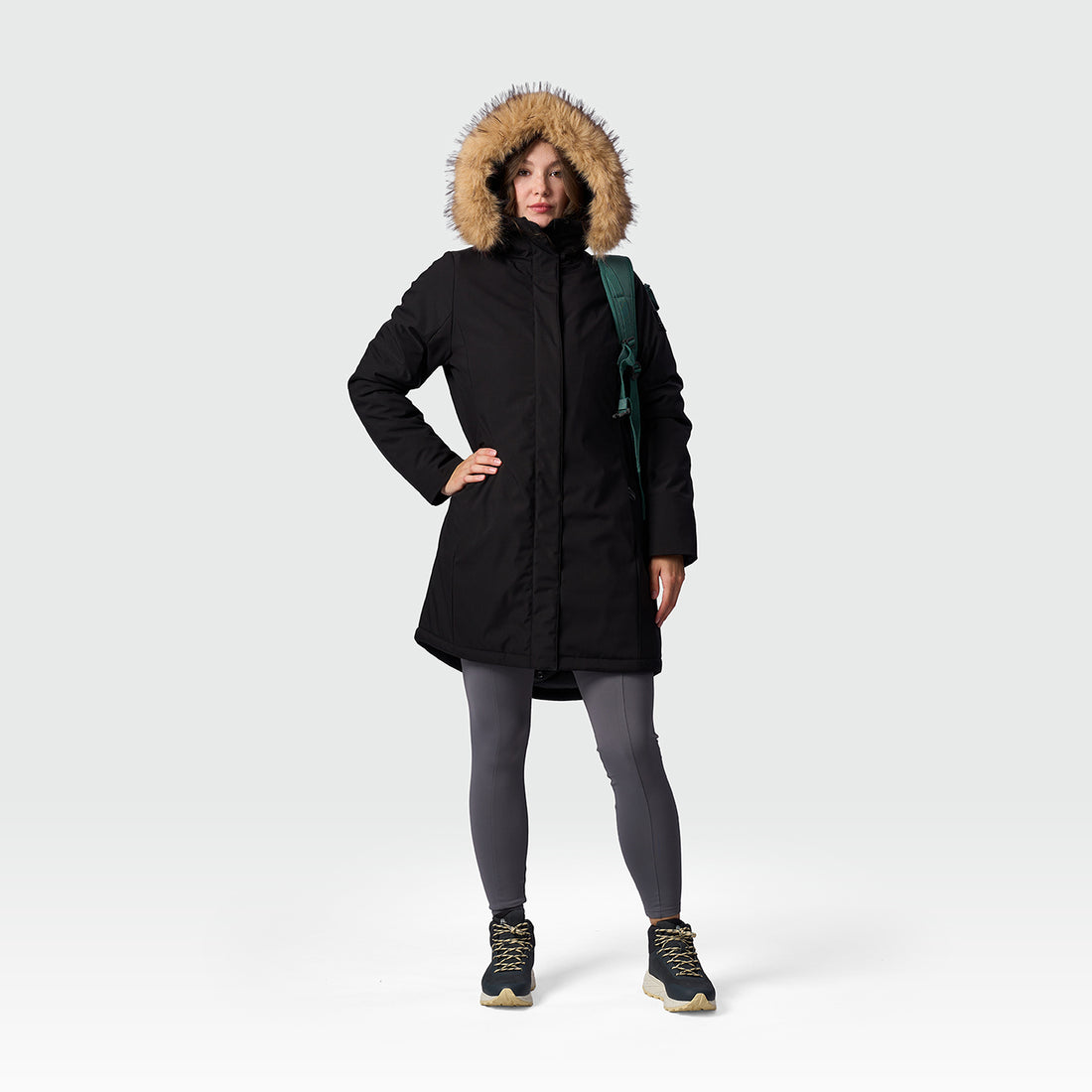 BU-6465SP women's insulated jacket long style GISEL