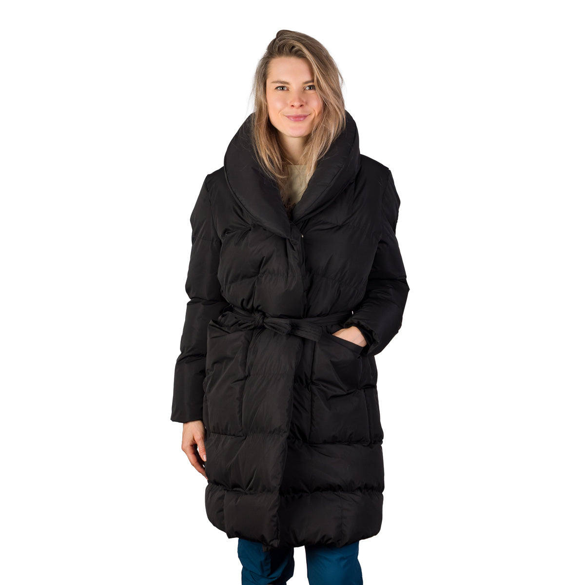 NORTHFINDER International Dámska dlhá zateplená bunda BU-6470SP SAMANTA - black / M