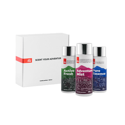 Gift set of 3 laundry perfumes 50 ml: ACTIVE FRESH + ADVENTURE MIST + PURE ESSENCE