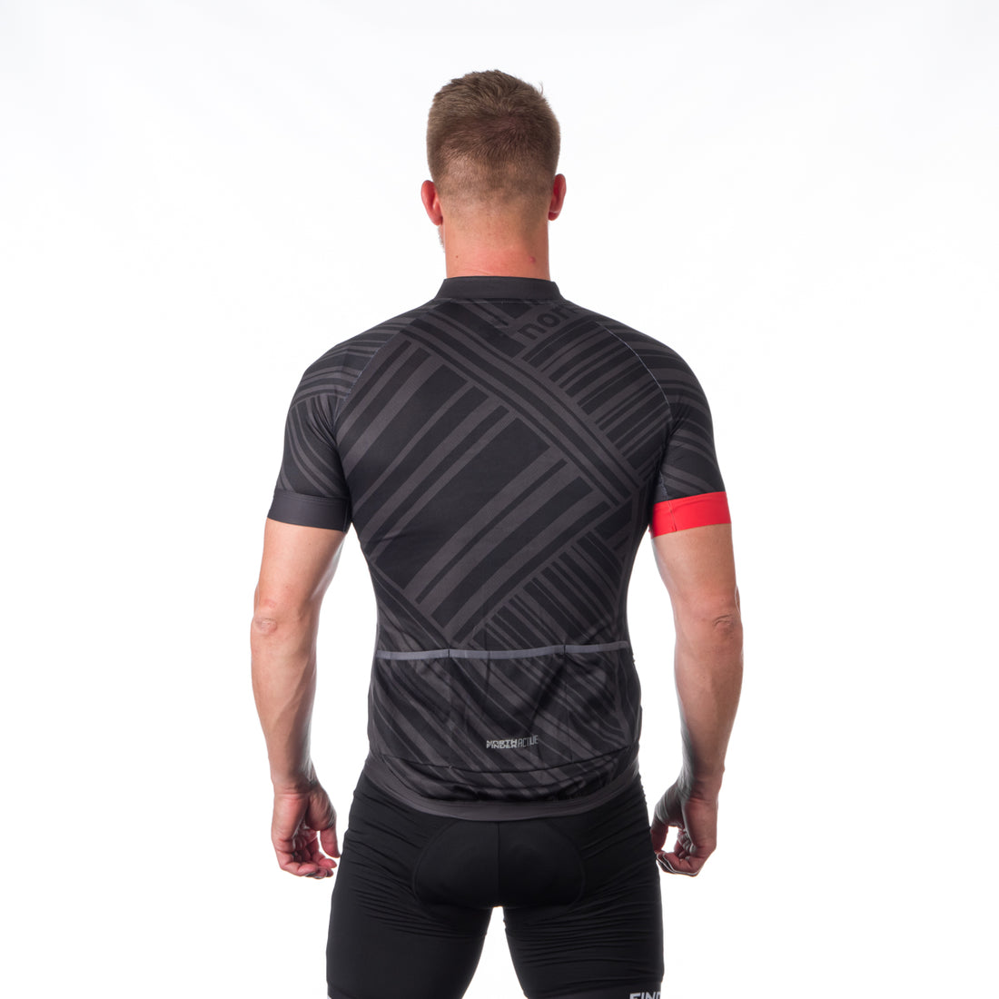 Men's full-zip cycling T-shirt TR-3901MB JAY